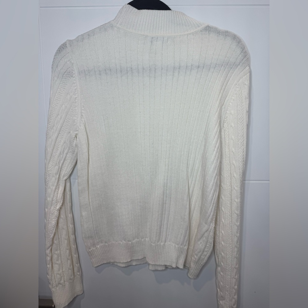 Studio Works Ribbed Knit Sweater in Cream - Picture 5 of 7